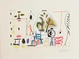 Atelier No.1 by Pablo Picasso Spanish, limited edition lithograph numbered 1025/2400 (Published by S.P.A.D.E.M., Societe de la Propriete Artistique aet des Des, sold Jan 2017