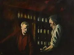 Raymond Klee, The Local, oil on board