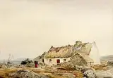 Bringing Home the Turf, Connemara by Frank Egginton, watercolour, sold Dec 2016