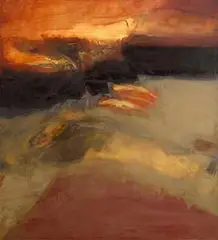 Hughie O'Donoghue, Red Earth VI, 1995, oil on canvas
