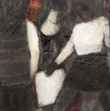 The Couple by John Shinnors, oil & pastel, sold Dec 2016