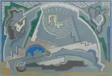 Mainie Jellet, Composition, 1928, gouache