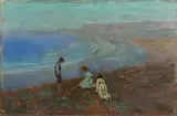 George Russell, Three Children on a Beach