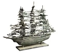 Famine Ship by John Behan, 2014, unique bronze, sold Dec 2016