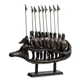 John Behan, Greek Warrior Boat, 2008, unique bronze