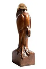 Hooded Eagle by Anna Linnane, bronze - no 4 from an edition of 9, offered Dec 2016