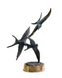 Colm J. Brennan, Flight of Swallows, unique bronze