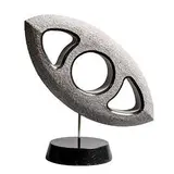 Robbie Blount, Three Into Two Won't Go, unique Kilkenny marble with handtextured finish on polished Kilkenny base