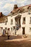 E Louise Bradbury British, A Sunny Afternoon, Polperro, Cornwall, oil on canvas
