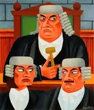 Judgement Day by Graham Knuttel, oil on canvas, sold Dec 2016