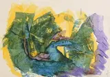 Gerard Dillon, Abstract Composition, mixed media on paper