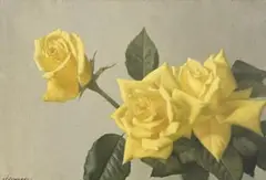 Patrick Hennessy, The Yellow Roses, oil on canvas
