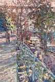April Evening, Pont du Gard, France by Arthur K. Maderson, oil on board, sold Sep 2016