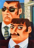 The Kray Twins by Graham Knuttel, oil on canvas, offered Sep 2016