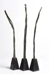 Rami by Michael Foley, unique triptych bronze on polished Kilkenny base, sold Sep 2016