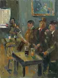 Liam Treacy, After the Fair, 1990, oil on canvas