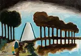 Reflections by Markey Robinson, gouache on board, sold Apr 2016