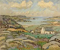 Letitia Marion Hamilton, Bunbeg, Co. Donegal, c.1949, oil on canvas