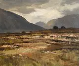 Landscape, Ballynahinch, Co. Galway by Maurice Canning Wilks, oil on canvas, sold Apr 2016