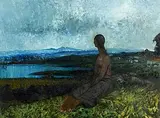 Daniel O'Neill, Resting, oil on board
