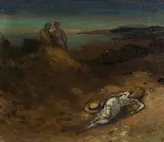 George Russell, Summer Evening, Hill of Howth, oil on canvas