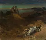 Summer Evening, Hill of Howth by George Russell, oil on canvas, offered Apr 2016