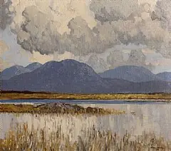Paul Henry, A Kerry Lake, oil on board