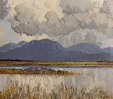 A Kerry Lake by Paul Henry, oil on board, sold Apr 2016