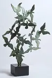 John Behan, Birds in Flight, unique bronze on polished granite base