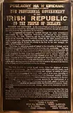 1916 Irish Proclamation, Original Cast of the Authentic Print of the Irish Proclamation (which includes original type setting errors), 2016, bronze - number 1 from an edition of 3