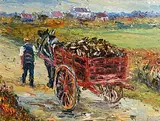 Liam O'Neill, Tine an Gheimhridh (Winter Fire), oil on canvas