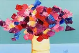 Sweetpea by Kenneth Webb, oil on canvas, sold Apr 2016