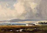 Near Rosapenna, Co. Donegal by Frank McKelvey, oil on canvas board, sold Apr 2016