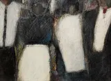 John Shinnors, Interior, Workman's Club, Limerick, oil on paper