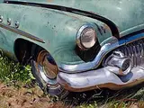 Mike Hamblin Amercian, 52 Buick Special, oil on canvas