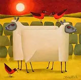 Sunset by Graham Knuttel, oil on canvas, sold Dec 2015