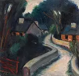 Peter Collis, Farmstead, Co. Wicklow, oil on canvas