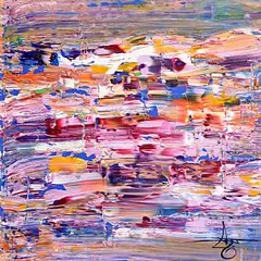 Michael Flatley, Reflections of Positano I, acrylic on marley