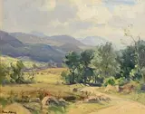 In The Mournes by Frank McKelvey, oil on canvas, sold Dec 2015
