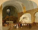 James Mahony, The Church of St Roch, Paris, oil on canvas