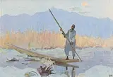 Eileen Murray, Lake in Kashmir, c.1915, oil on board