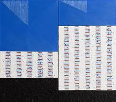Untitled Field Painting by John Noel Smith, 2007, oil on canvas diptych, offered Dec 2015