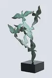 Winter Birds by John Behan, unique bronze on granite base, sold Dec 2015