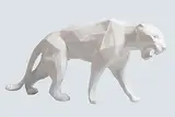 Born Wild by Richard Orlinski French, white glazed resin - number 49 from an edition of 50, offered Dec 2015