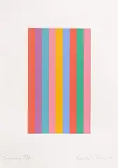 Bridget Riley British, Sideways, 2010, screenprint edition 164/250
