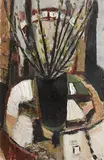 Tony O'Malley, Still Life on Piazza Studio