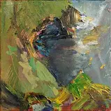 Horn Head by Melita Denaro, oil on canvas, sold Dec 2015