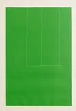 Robert Motherwell American, London Series I: Untitled (Green), 1971, original screenprint on JB Green mould-made double elephant paper, edition 3/150