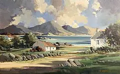 George Gillespie, Lough Anure, Co. Donegal, oil on canvas