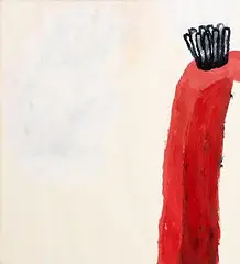 Alice Maher, Red Arch / Archway, 1995, acrylic on paper